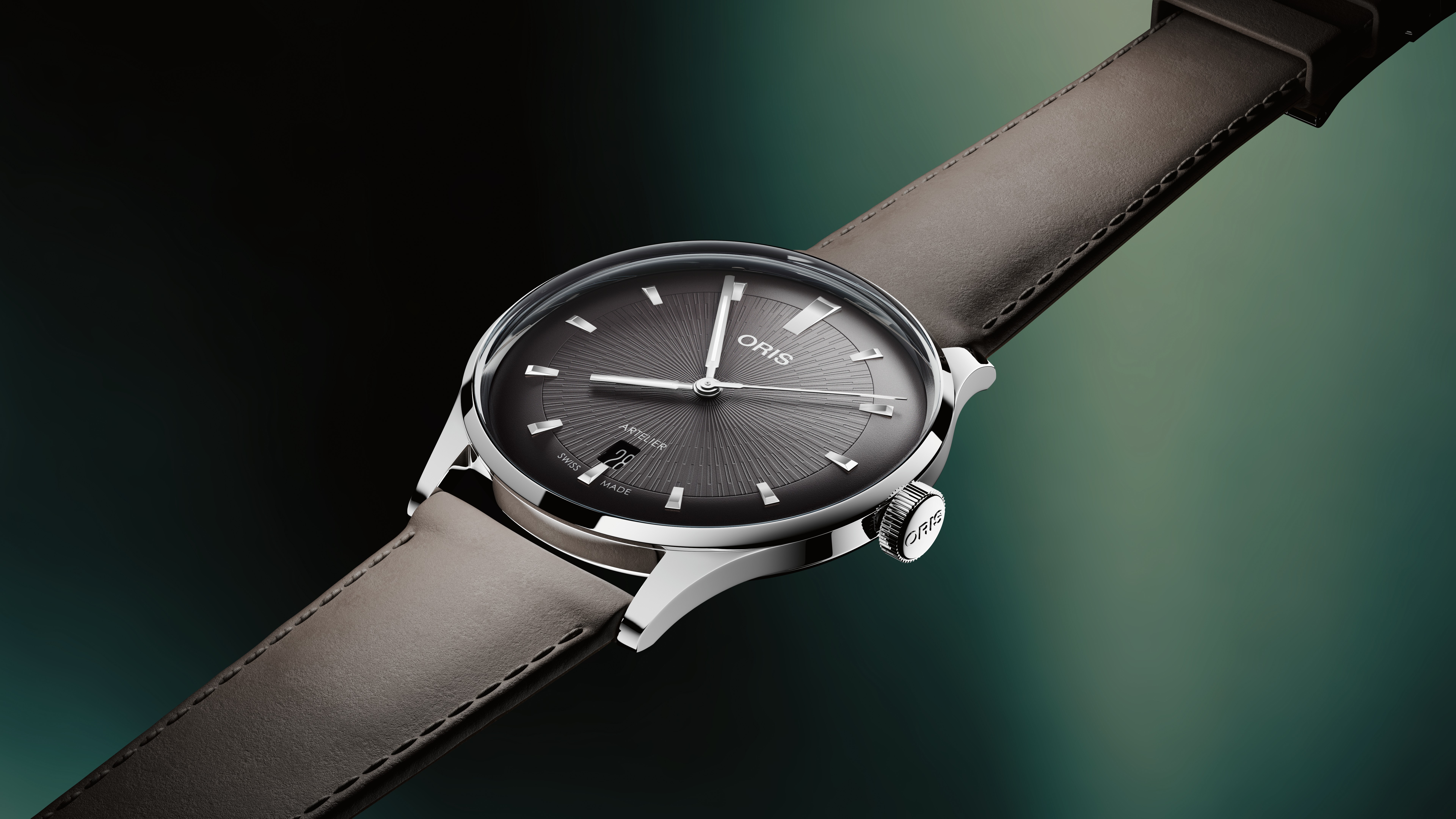 ORIS  Мужские швейцарские часы, автоматический механизм, сталь, 38 мм